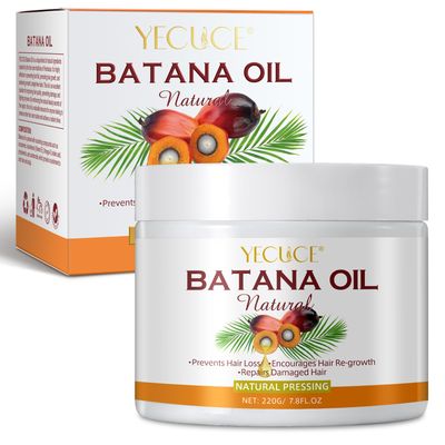 QJCWXIAOX Batana Oil for Hair Growth, Pure Natural Batana Hair Oil,Prevent Hair Loss, Repair Damaged Hair, Moisturizing Hair oil, Enhances Hair Thickness in Men and Women, Hair Growth Oil -7.8 OZ