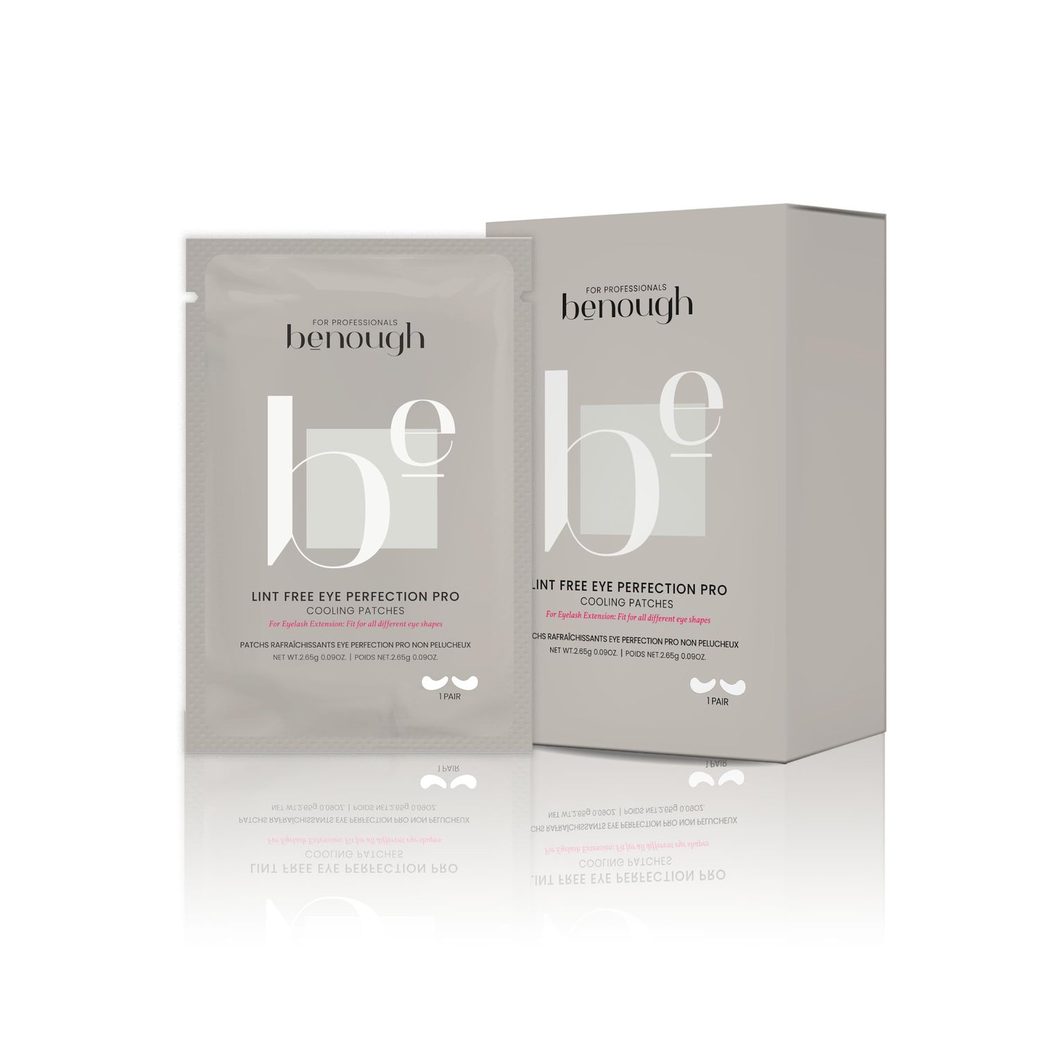 BENOUGH Dark Circles Puffy Eyes Treatment Korean Sheet Mask Lint-Free Eye Perfection Pro Cooling Patches 20 Pack - Hydrogel Under Eye Pads, Hyaluronic Acid, Caffeine, Eyelash Extension Application