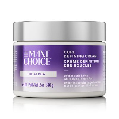 The Mane Choice The Alpha Curly As Can Be Curl Defining Cream,12 Oz, Defines, Hydrates Smooths Frizz, Curl Cream For Coily, Wavy Curly Hair, Enriched with Biotin Vitamin E, Paraben-Free