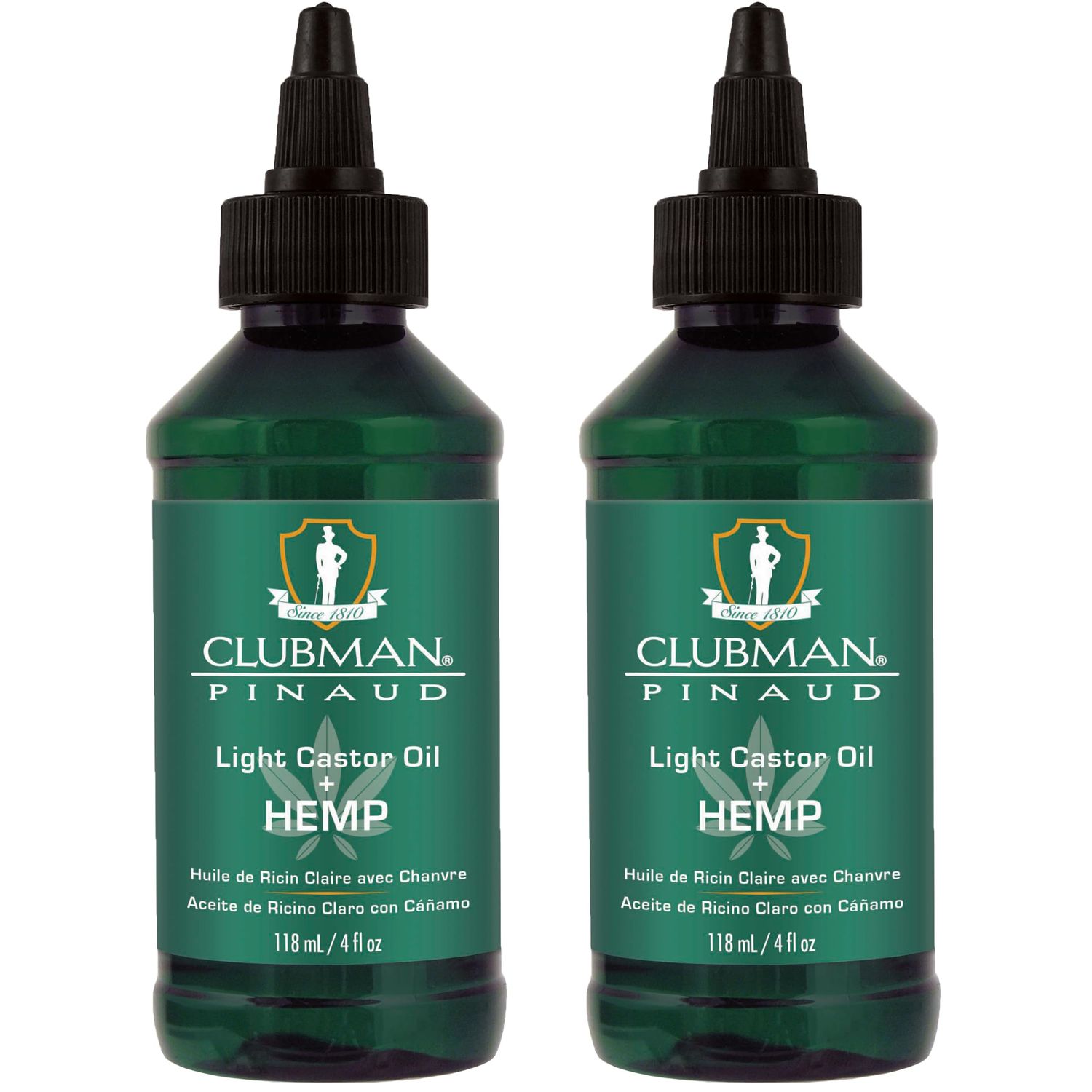 Clubman Pinaud Light Castor Oil Hemp, Boosts thickness, Quench Dryness, Promotes Stronger and Shinier Hair, 4 fl oz