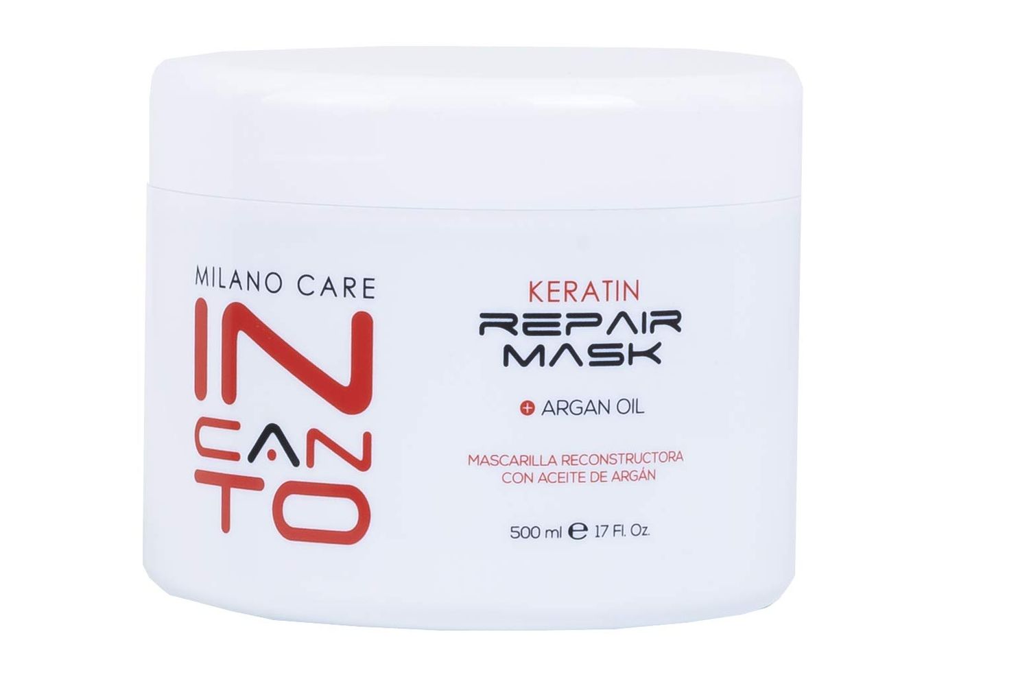 Milano Care Incanto Keratin Repair Mask - Keratin Protein Hair Mask Infused with Argan Oil - Paraben Sulfate Free Hair Repair Strengthening Treatment for Dry or Damaged Hair