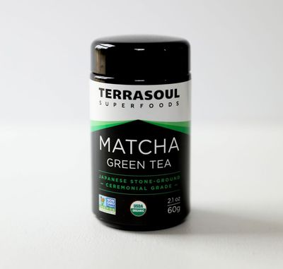 Terrasoul Superfoods Organic Matcha Green Tea (Ceremonial Grade in Miron Glass), 2.12 ounces (60g)