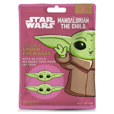 MAD Beauty Star Wars Grogu Under Eye Patches Mandalorian the Child, Baby Yoda Character Design Aloe vera, Coconut Dark Circles, Puffy Eyes, Refreshing Fun Cute Skincare Gift for Women Men