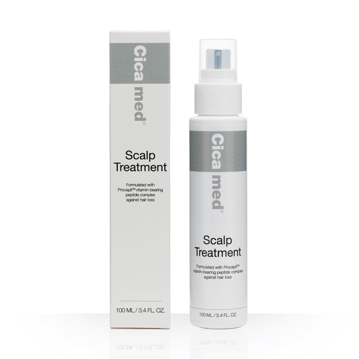 Cicamed Hair Loss Treatment Spray - Strengthening Scalp Serum with Procapil, Vitamin B5 Antioxidants for Thicker, Fuller Hair - Silicone Sulfate Free Vegan - 3.4 fl oz (100ml)