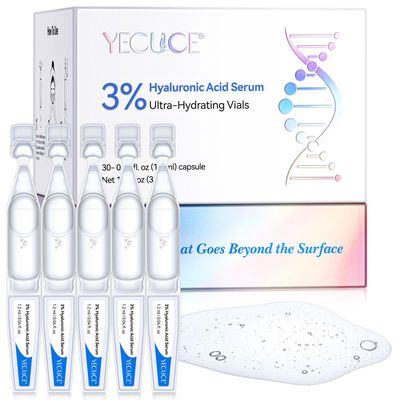 30PCS 3 Hyaluronic Acid Serum Ultra-Hydrating Vials, Hyaluronic Acid Serum for Face, Deep Hydrating, Long-Lasting Moisture Serums, Easy To Absorbs, Travel Friendly Size
