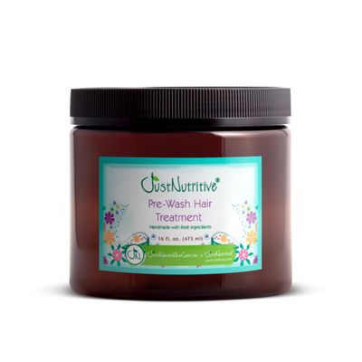 Pre Wash Hair Treatment Pre Poo Hair Treatment for Men and Woman Pre Shampoo for Natural Hair Conditioning Pre Treatment for Dry Hair Just Nutritive 16 Fl Oz