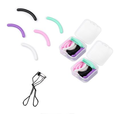 48 PCS Eyelash Curler Refill Pads Compatible with Shiseido Eye Lash and Cosmetic Accessory, Silicone Soft Rubber Curler for Universal Eyelash Curler, Colorful