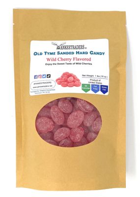 Yankee Traders Old Tyme Sanded Hard Candy, Cherry, 1 Pound