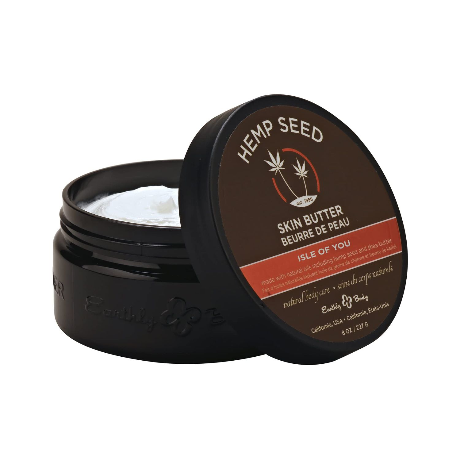 Hemp Seed Skin Butter, Isle of You - 8 oz. - Total Body Moisturizer - Hemp Seed Oil, Jojoba Oil, Shea Butter - Vegan Cruelty Free