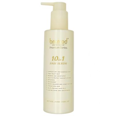 Bremod Performance 10 in 1 Hair Serum-Anti Frizz Control Hair Oil-Repair Treatment Moisturize Deeply Nourish Repair Dry Damaged Hair 7.1Fl oz