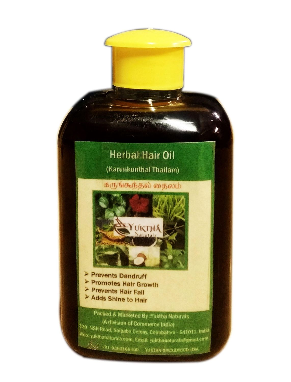 Yuktha Naturals Neelibringadi Herbal Hair Oil - 250ml8.45 fl.oz.