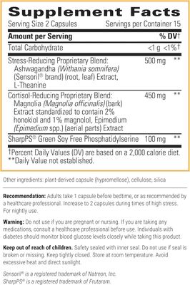 Integrative Therapeutics Cortisol Manager - Allergen-Free - Supplement with Ashwagandha and L-Theanine - Supports Relaxation Calm to Support Restful Sleep - 30 Tablets