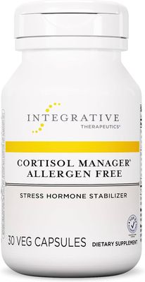 Integrative Therapeutics Cortisol Manager - Allergen-Free - Supplement with Ashwagandha and L-Theanine - Supports Relaxation Calm to Support Restful Sleep - 30 Tablets