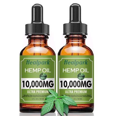 (2 Pack 10000mg) Hemp Oil - Natural Hemp Seed Extract Hemp Drops Rich in Vitamin Omega 3 6 9