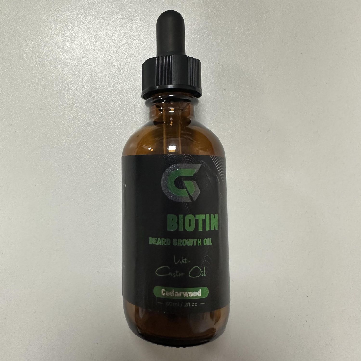 GENTRYMANCARE Beard Growth Oil with Biotin, Beard Oil for Men - Mustache Oil Beard Conditioner for Growth - Hydrates, Thickens Facial Hair Growth - Made with Castor Oil Argan Oil - 2Oz (Cedar)