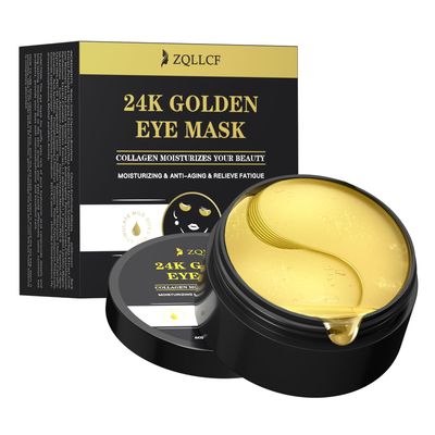 ZQLLCF Under Eye Patches - Gold Eye Mask for Puffy Eyes and Dark Circles, 60PCS Collagen Eye Gel Pads with Hyaluronic Acid for Puffiness Wrinkles, Under Eye Treatment Skin Care Products