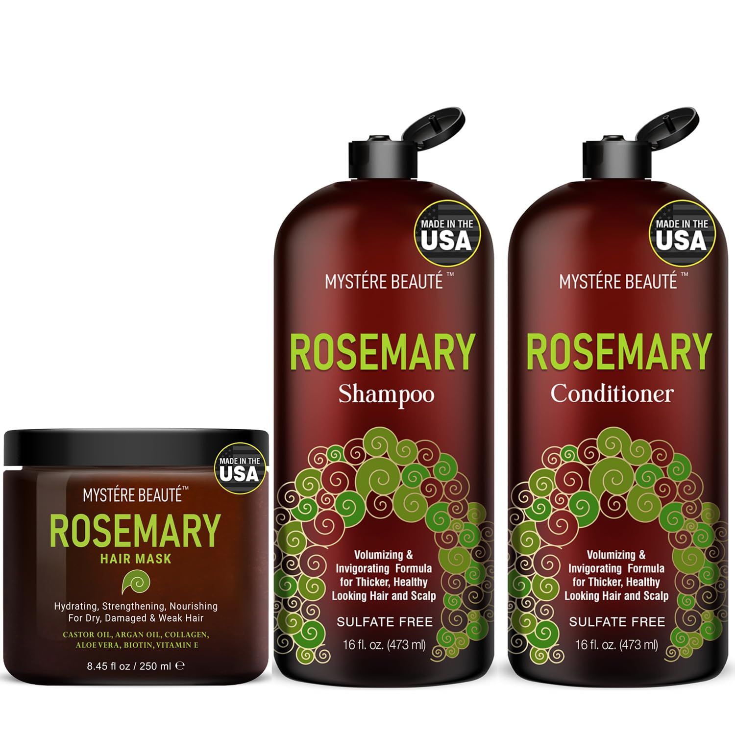 Rosemary Shampoo, Gifts for Women, Unique Gifts for Women, Best Friend Birthday Gifts, Funny Birthday Gifts for Women,Friendship Gifts for Women Friends, Rosemary Shampoo and Conditioner Hair Mask