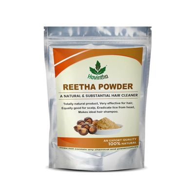 Havintha Natural ReethaSoap Nut Powder for hair 8 oz - 227g
