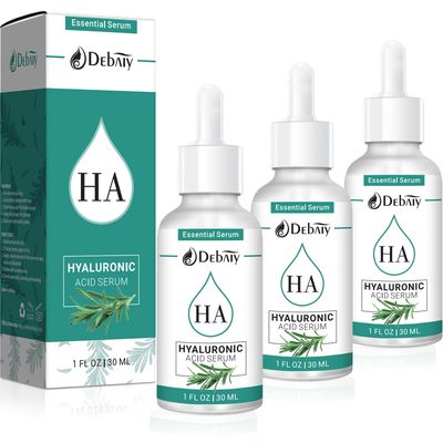 2.3 Hyaluronic Acid Serum Revitalizing Face with 4 Rosemary Extract Facial Serum (3 Pack 1fl.oz30ml)