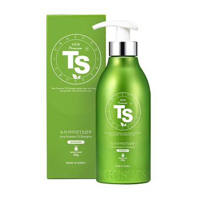 New Premium TS Shampoo (17.6 Fl Oz 500mL) Korean shampoo Anti-Hair loss