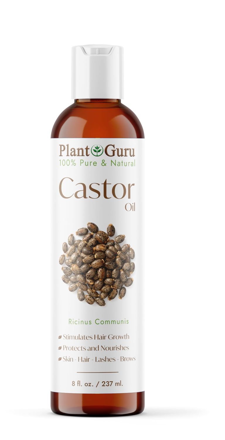 Castor Oil 8 fl. oz. Unrefined, 100 Pure Natural Hexane-Free, USP Grade, Hair Growth, Eyebrows and Eyelashes. Skin, Face and Body Moisturizer.