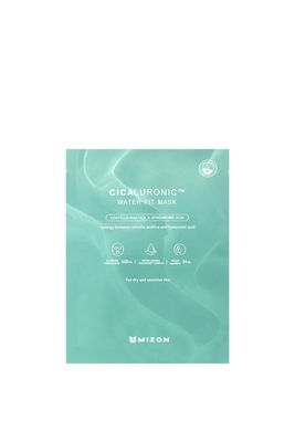 MIZON Cicaluronic Line, Cicaluronic Water Fit Mask, Vegan Formula, Cica Hyaluronic Acid, Soothing, Moisturizing, Sensitive Skin, Dry Skin (5masks)
