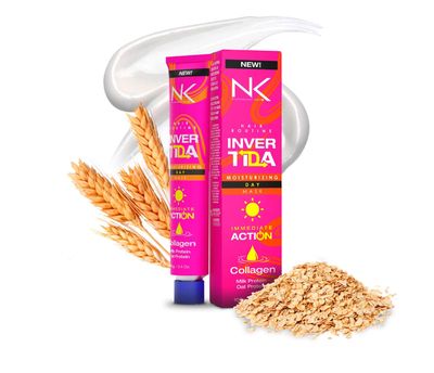NK Professional Care Nourishing Day Hair Mask - Moisturizing Hair Mask with Collagen, Milk Protein Oat - Mask for Dry and Damaged Hair - Thermal Protection Shine 100g tube.