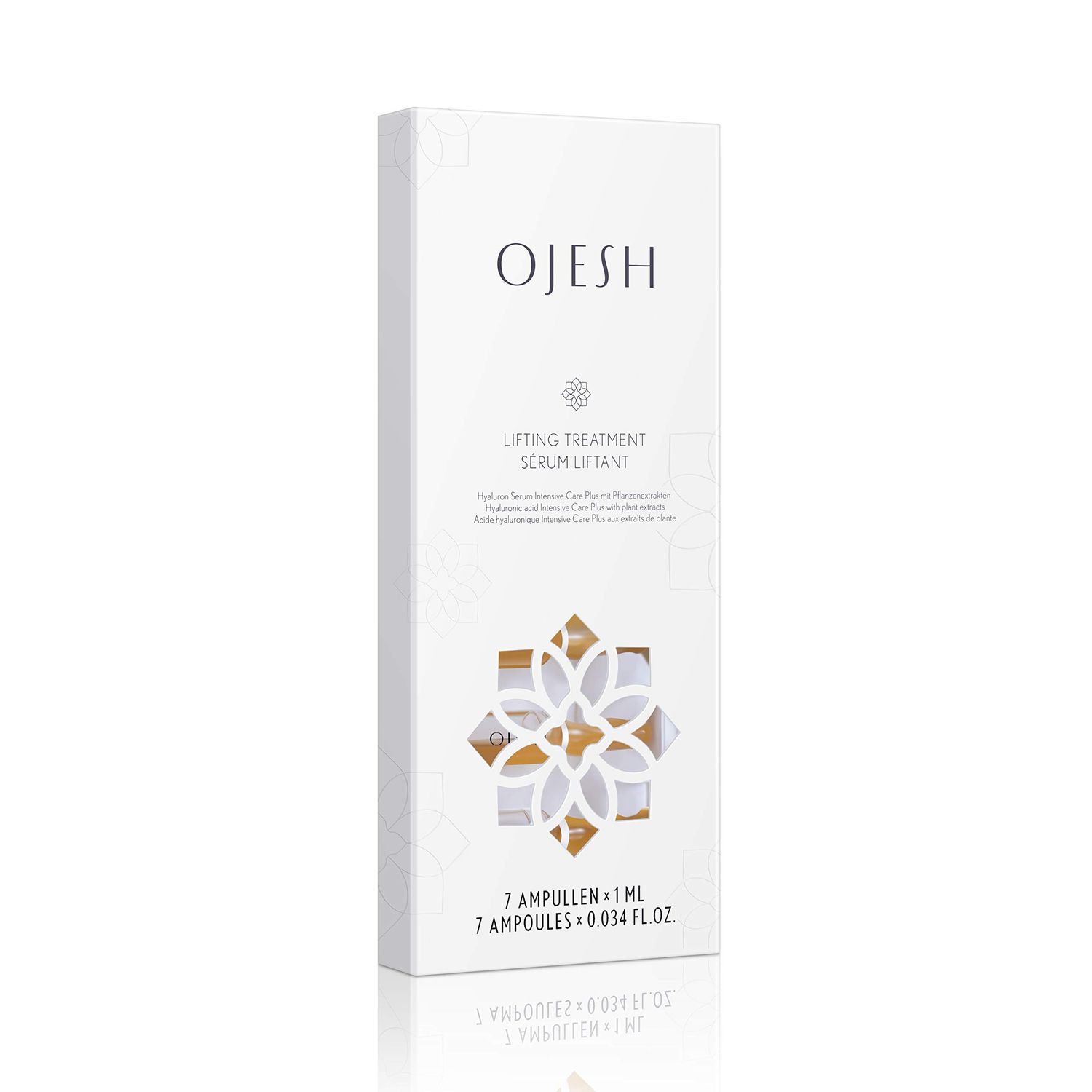 OJESH Hyaluronic Acid Lifting Treatment Serum 0.9,Moisturized,Anti-Wrinkle,Anti-Aging,Intensive Skin, Soothes, Women And Men All Skin Type 7 Ampoules1ML