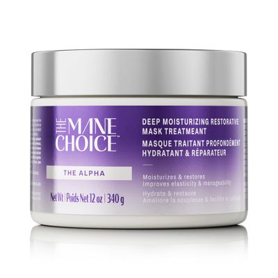 The Mane Choice The Alpha Hair Mask, Green Tea Carrot Mask Treatment, 12 oz, Deep Moisturizing Restorative, Anti Frizz, Helps Restore Dry, Damaged Hair, Paraben Sulfate Free