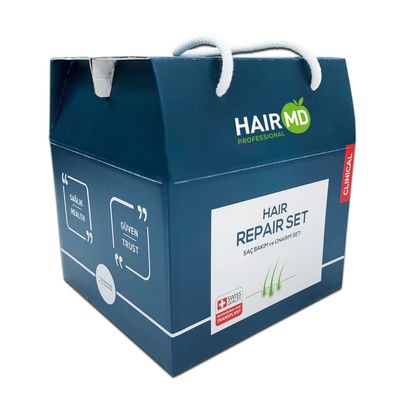 HairMD Post-Transplant Hair Care Set - 3-Month Treatment with Repair Shampoo, Serum, and Hair Multivitamins with Biotin, Keratin, Collagen