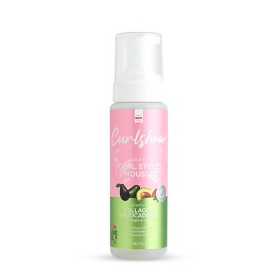 ORS Olive Oil Curlshow Curl Style Mousse Infused with Collagen Avocado Oil for Strength Length, Alcohol Free (7.0 oz)