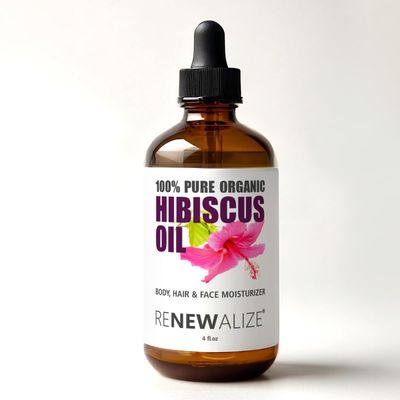 Renewalize Virgin Organic HIBISCUS SEED OIL Unrefined Cold Pressed 100 Percent Pure Large 4 fl oz bottle All Natural Anti Aging and Hair Growth oil