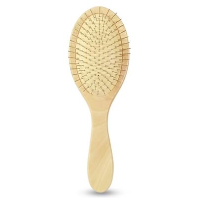 Metal Bristle Hair Brush Detangling Wooden Hairbrush for Men Women Scalp Brush for Hair Growth