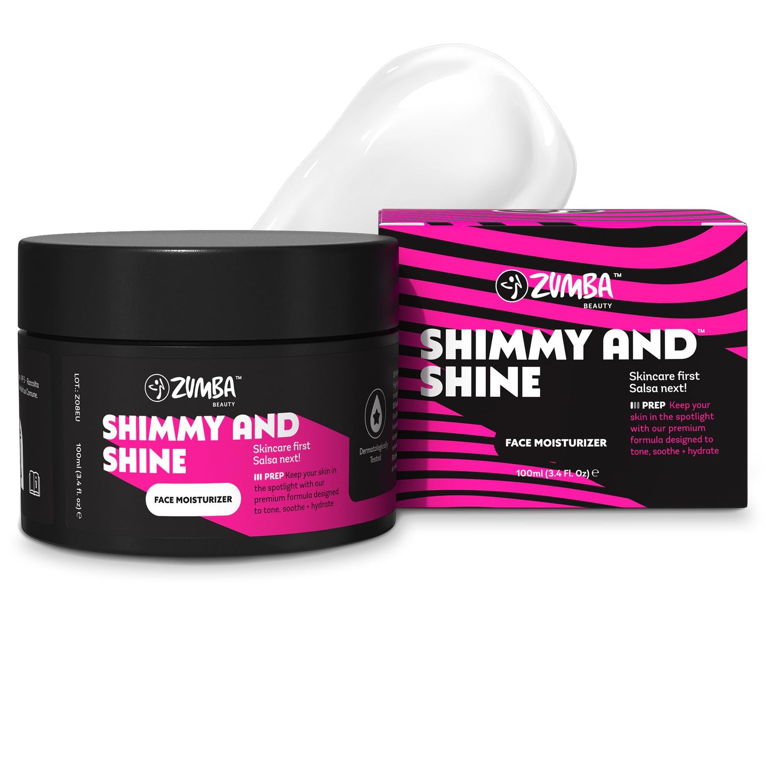 Zumba Beauty Collagen Booster Daily Moisturizing Face Cream - 3.4 oz - Deep Moisture Face Cream for All Skin Types - Moisturizing Cream for Face with Hyaluronic Acid and Rosehip Oil - Non-Comedogenic