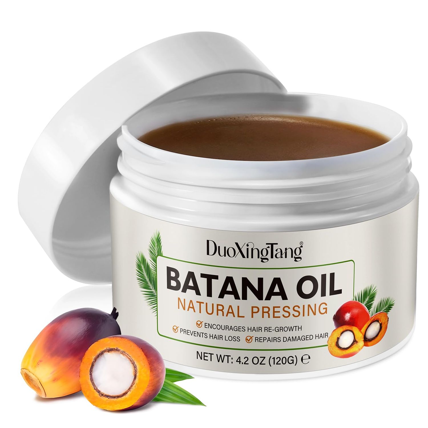 Batana Oil for Hair Growth and Thickness - 4.2 OZ 100 Pure and Natural Organic Oil for Women and Men