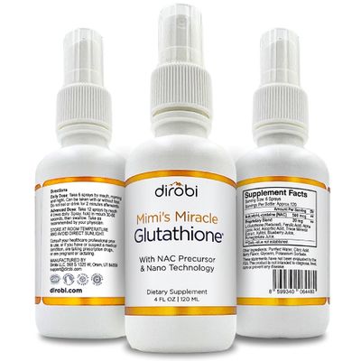 Mimi&#39;s Miracle Glutathione Spray, Sublingual Antioxidant, Reduced Glutathione Supplement with Ascorbic Acid, Blueberry Pomegranate Extracts, Spray Dosage for Adults Kids, 2 Ounces