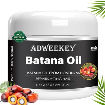Adweekey Organic Batana Hair Skin Oil - 3.5Oz, 100 Natural, Promotes Wellness Radiance for Smooth, Healthy Hair