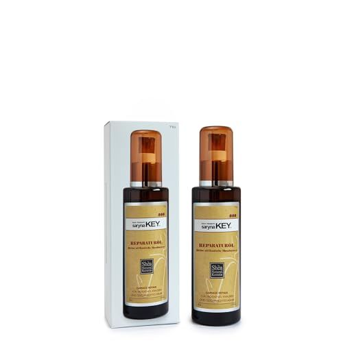 Saryna Key Hair Oil for Damage Repair - Pure African Shea Butter with Keratin Vitamin E for Hair Treatment - Frizz Control Split End Repair Hair Serum - Moisturizes, Shines, Softens (50ml1.87oz)