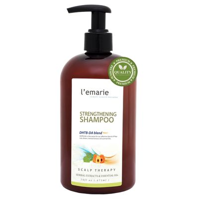 L&#39;emarie Strengthening Thickening Hair Growth Shampoo for Thinning Hair Biotin Infused DHT Blocker For Women and Men - Hair Loss Healthy Growth Thicker Fuller Looking Hair (16 Fl Oz)