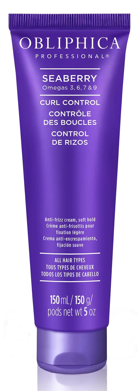 Obliphica Professional Hair Styling Agent - Defining Cream for Normal, Coarse Thick Hair, 5 Fl Oz, Anti-Humidity Protection, Curl Enhancer, Natural UV Protection