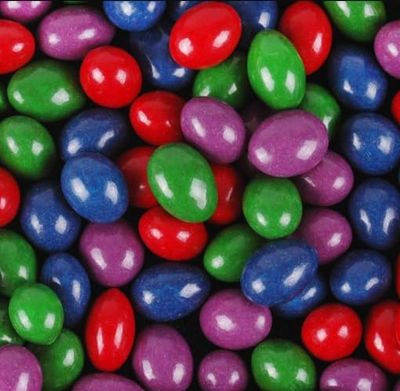 SweetGourmet Assorted Colors Dark Chocolate Candy Coated Almonds 1 Pound