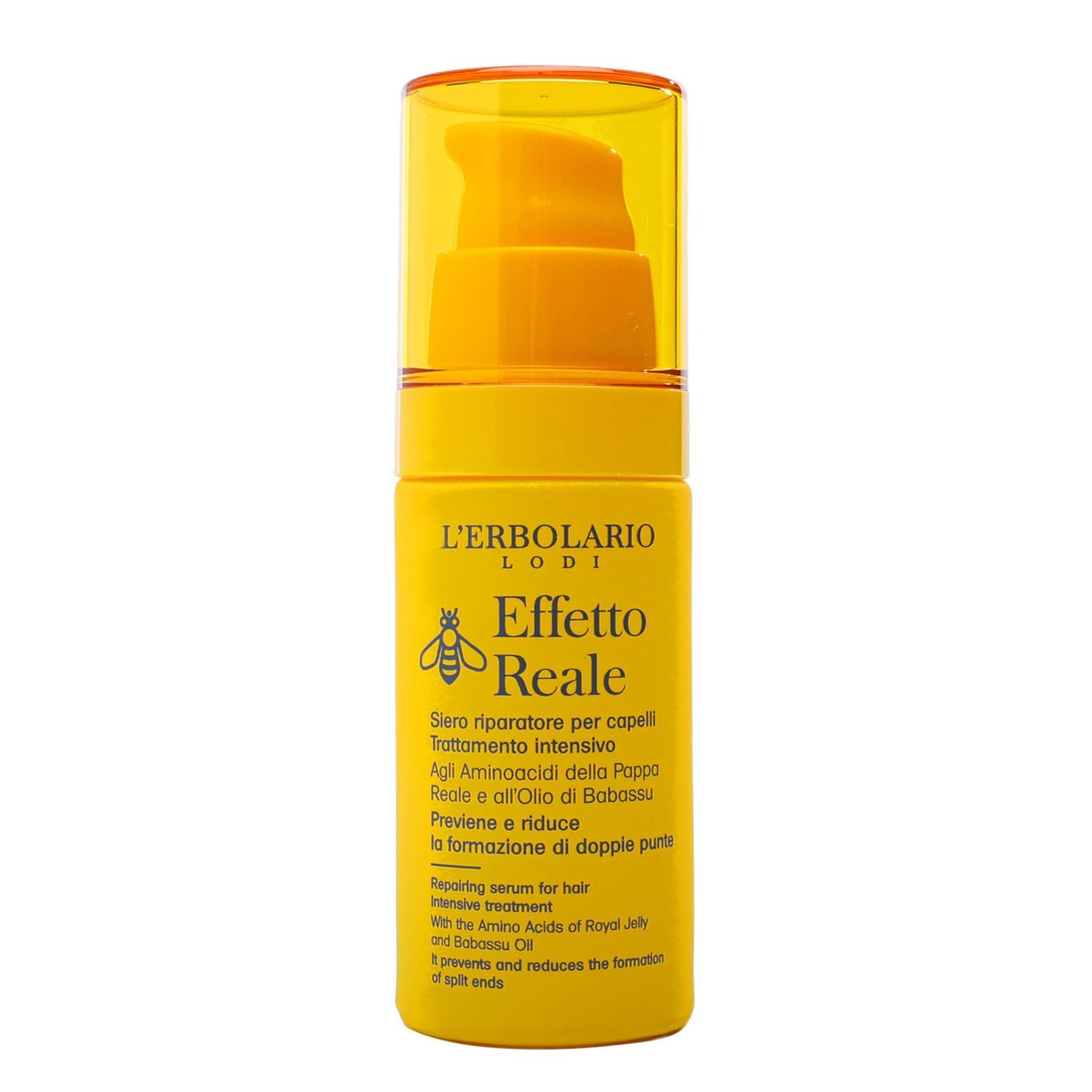 L&#39;Erbolario Effetto Reale Repair Serum - Hair Serum for Thinning Hair - Reduces Split Ends and Provides Essential Nutrients to Strengthen Strands - Softens Tresses for Easy Comb - 1 oz