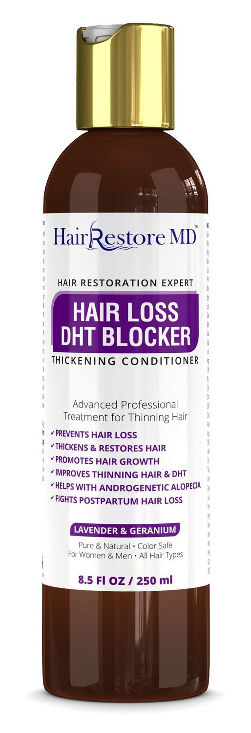 HAIR LOSS DHT BLOCKER Thickening CONDITIONER &quot;Lavender Geranium&quot; Biotin Hair Growth, Caffeine, Hair Loss Thinning and Fine Hair, Regrowth Thickening Products