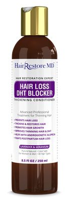 HAIR LOSS DHT BLOCKER Thickening CONDITIONER &quot;Lavender Geranium&quot; Biotin Hair Growth, Caffeine, Hair Loss Thinning and Fine Hair, Regrowth Thickening Products