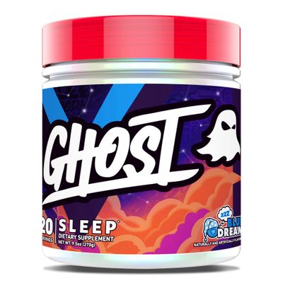 GHOST Sleep Dietary Supplement, Blue Dream - Recovery Rest with Premium Ingredients Including Melatonin, Colostrum Ashwagandha - Supports Sleep Quality - Gluten-Free Sugar-Free