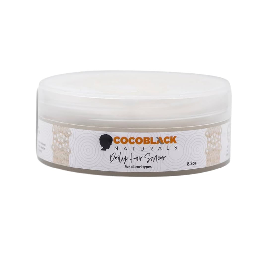 CocoBlack Naturals Hair Smear Ghana Length Retention Curly Kinky Hair, 8 fl Oz