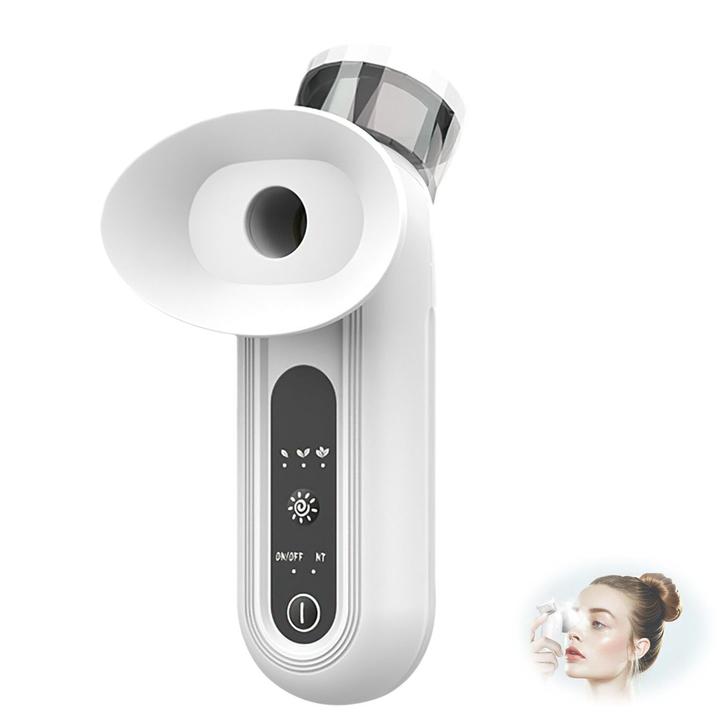 Eye Steamer for Dry Eye, Nano Eye Mist Steam Sprayer, Portable Eye Steam Sprayer, Heated Mist steam Therapy for Dry Eyes Relief, Moisturizing Eye Treatment, Mini Soothing Steamer for Eye Care1 PCS