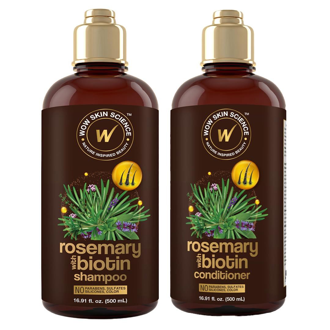 WOW Skin Science Rosemary with Biotin Shampoo Conditioner Duo 16.9 oz