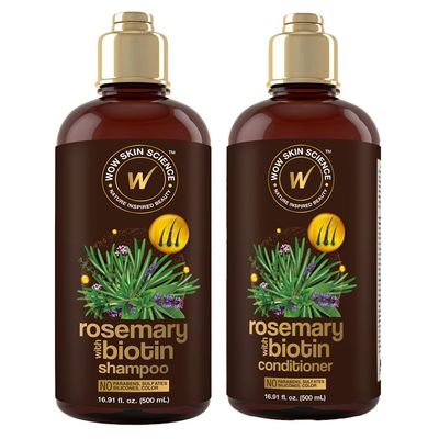 WOW Skin Science Rosemary with Biotin Shampoo Conditioner Duo 16.9 oz