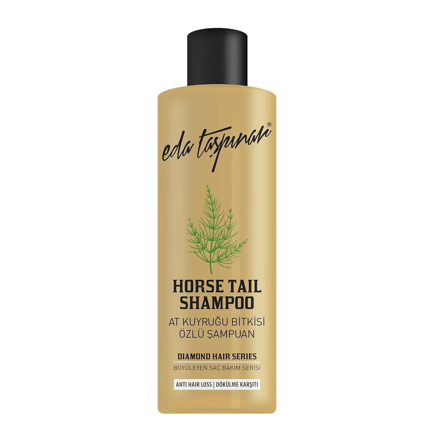 Eda Taspinar Horsetail Herbal Shampoo for Dry and Damaged Hair, Repairing Formula for Faster Growth, Shinier and Healthier Hair, Less Hair Loss, All Eyes On You! (400 ml13.53 fl oz) 1 Pack